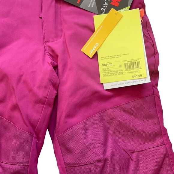 ALL in motion pink snow pants NWT size 4/5 - Picture 3 of 4